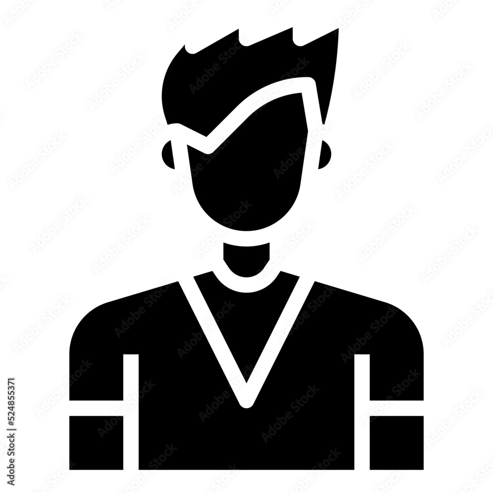 men glyph icon