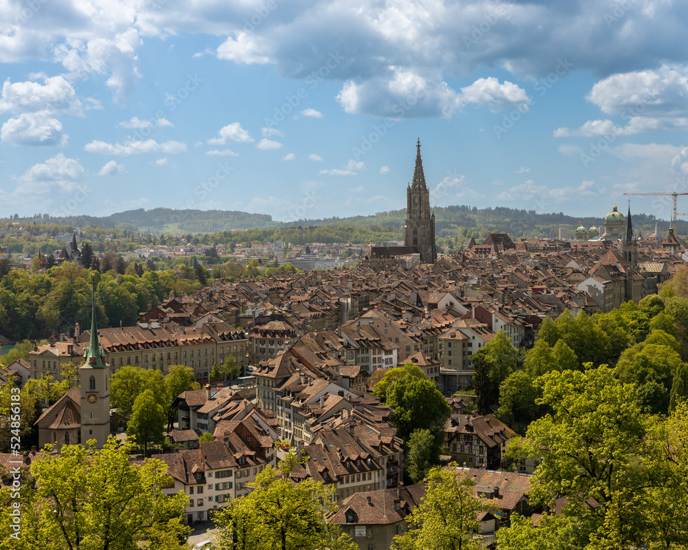 Aerial view of Bern Switzerland Aerial view of Bern Switzerland