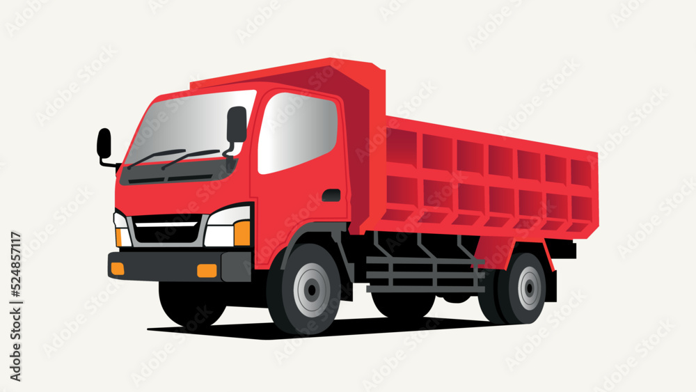 vector illustration truck cargo and delivery