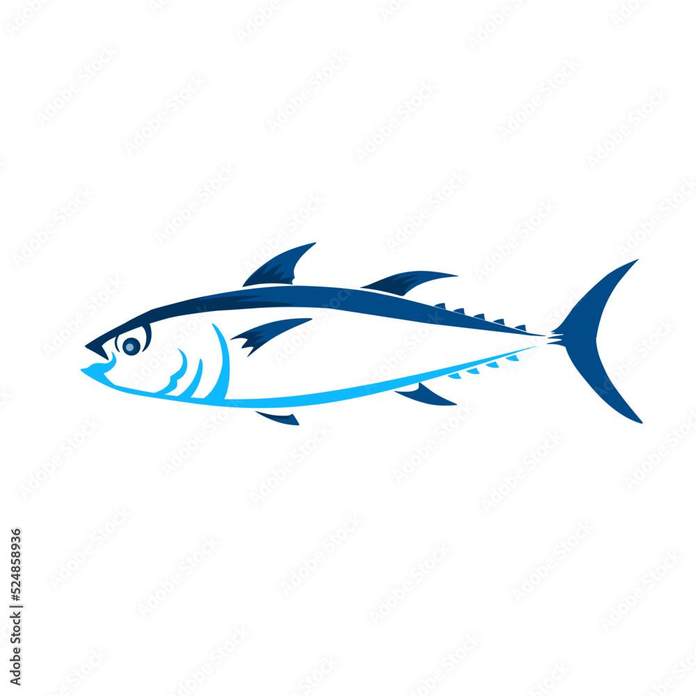 Illustration vector graphic of tuna fish icon perfect for concept seafood