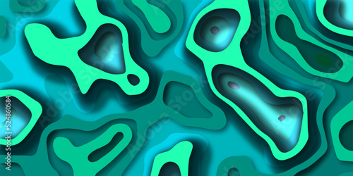 Abstract modern colorful paper cut shapes background It used for template, banner, poster, brochure, book cover, booklet design. 