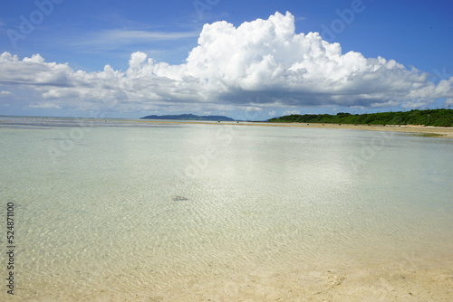 Hoshisuna Beach or Hoshizuna Beach in Taketomi-jima Island, Okinawa, Japan - 日本 沖縄 竹富島 星砂浜