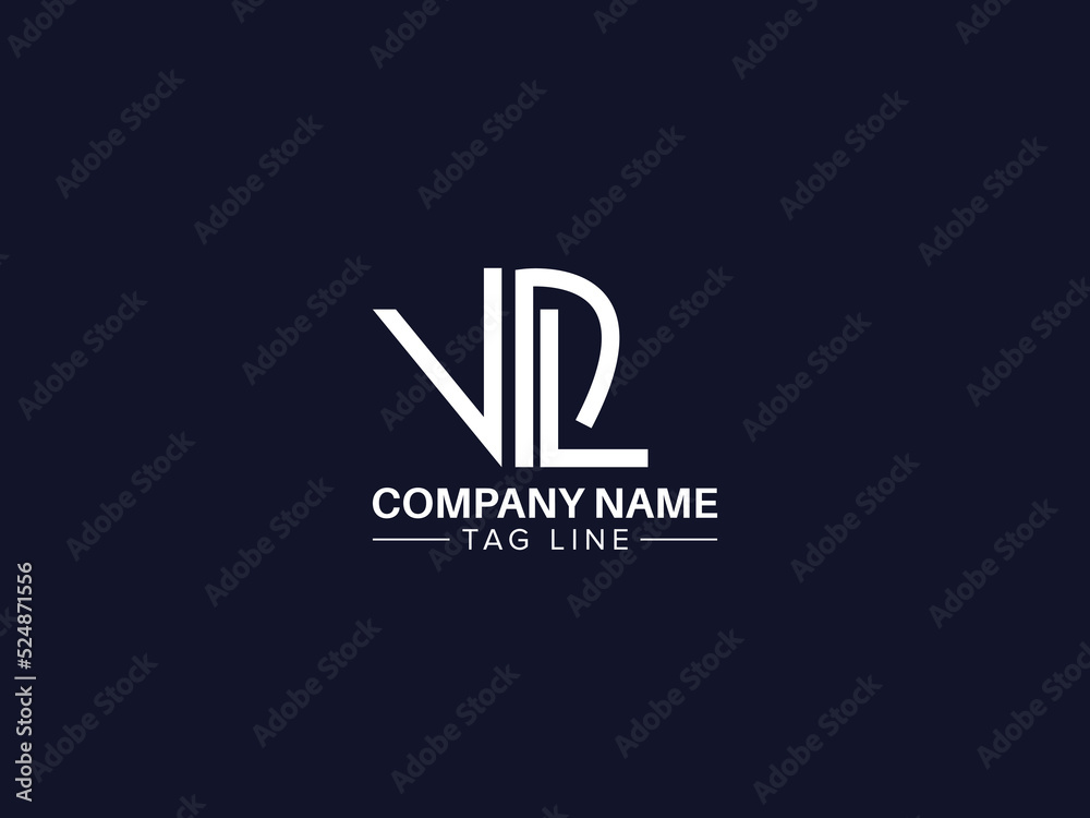 VDL letter logo symbol icon vector graphic design idea creative eps 10