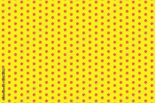 Cloth luxury pattern design with yellow background with red and green box
