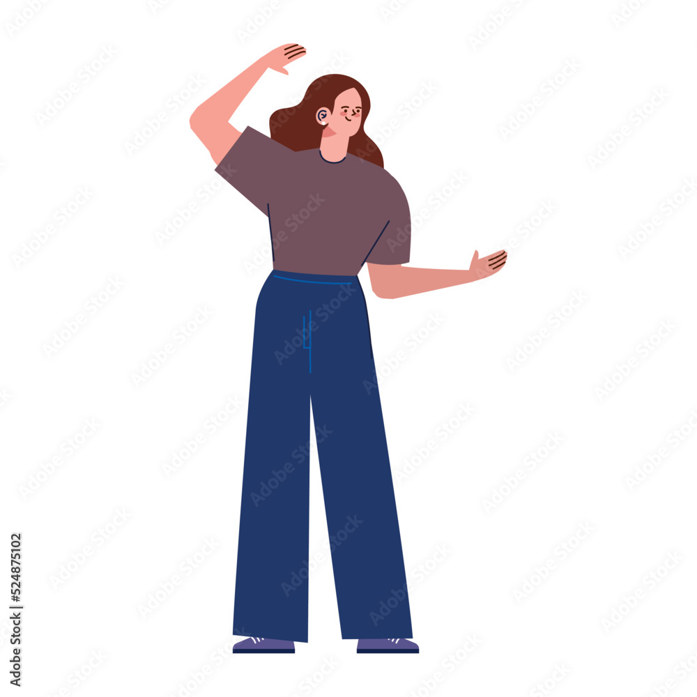 woman happy avatar character woman happy avatar character