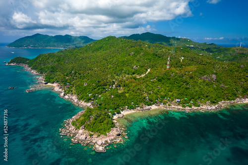Aerial view of Koh Tao island