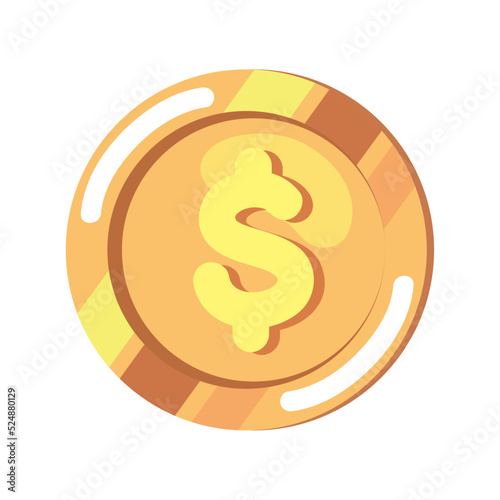 golden coin money dollar