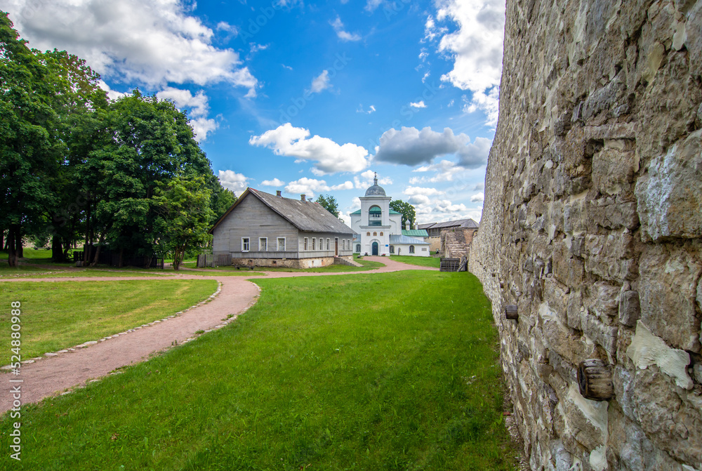 On the territory of Izborsk fortress, Izborsk, Pskov region, Russia