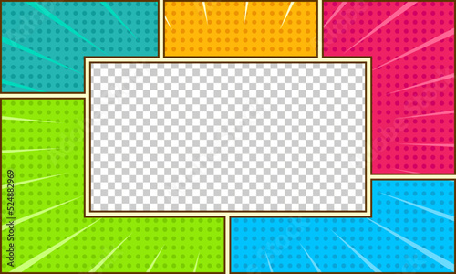 Blank comic page background template