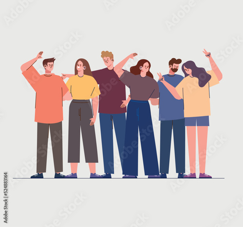 six young persons characters