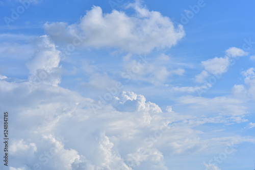 Fototapeta Naklejka Na Ścianę i Meble -  Beautiful sky. Cumulonimbus cloud and cirrus cloud