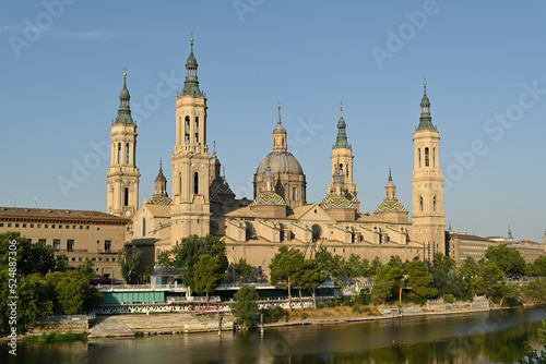 Zaragoza, Spain - August 11, 2022: Cathedral-Basilica of Our Lady of the Pillar © imstock