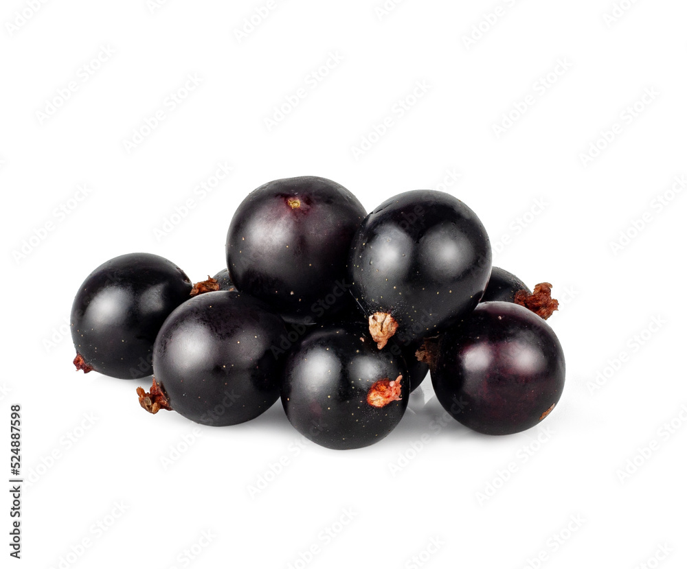 Currant berries isolated on white background Currant berries isolated on white background