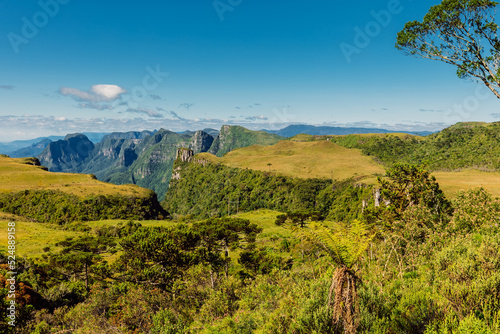 Scenic landscape with Espraiado canyon in Santa Catarina state  Brazil.