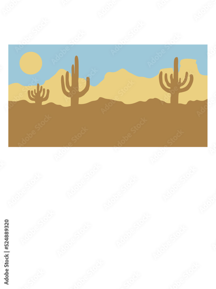 Wüste Landschaft Silhouette Skyline 