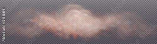 Smoke red fog background effect. Vector texture of red-eye steam cloud mist smoke.