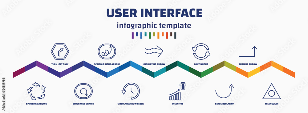 infographic template with icons and 11 options or steps. infographic ...