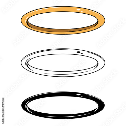 Cartoon Halo Rings 