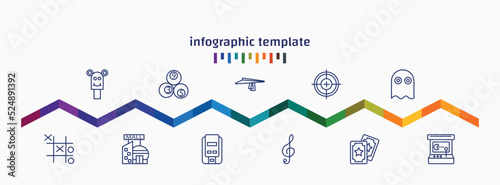 infographic template with icons and 11 options or steps. infographic for concept. included ,