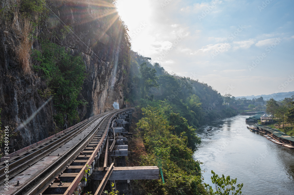 Burma Railway at kanchanaburi.The Burma Railway, also known as the