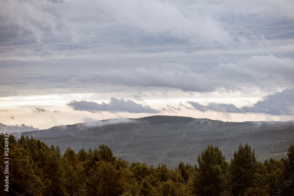 clouds over mountain, åre.jämtland. norrland sverige sommar årstid,sweden
