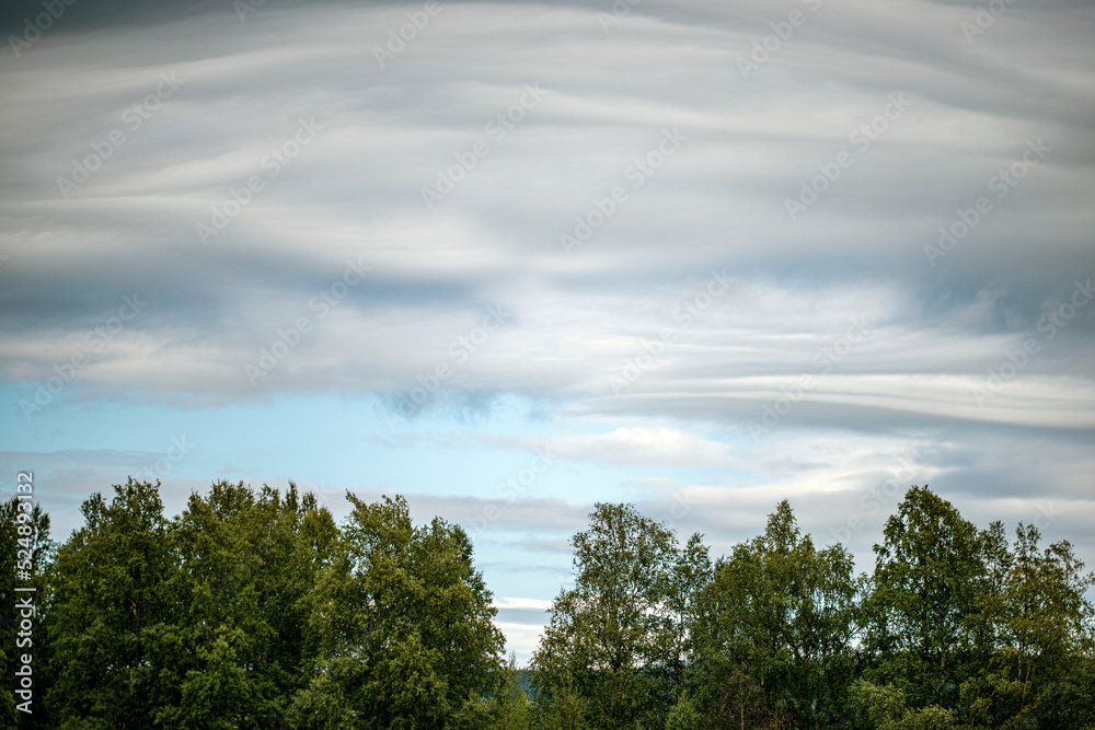 clouds over the forest, åre.jämtland. norrland sverige sommar årstid,sweden