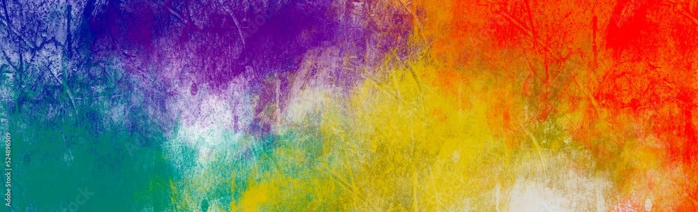Abstract Brush colorful background  watercolor texture , Beautiful banner for website