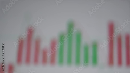 stock market chart Japanese candlestick. Ultra HD 4K 3840x2160.