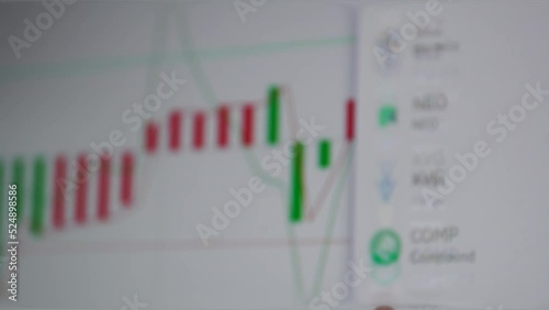 stock market chart Japanese candlestick. Ultra HD 4K 3840x2160.