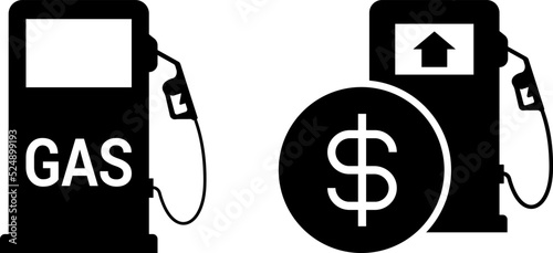 Gas crisis in Europe. North Stream. Gas Prices Going Icon or vector image.