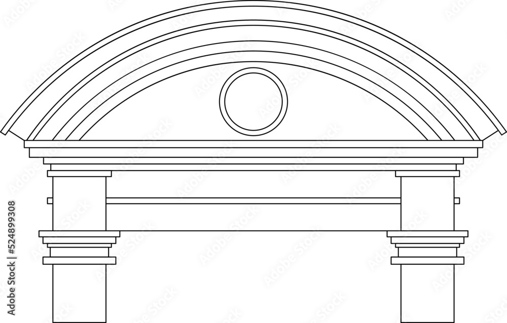 vetor-de-ancient-greek-pediments-greek-or-roman-architecture-temple