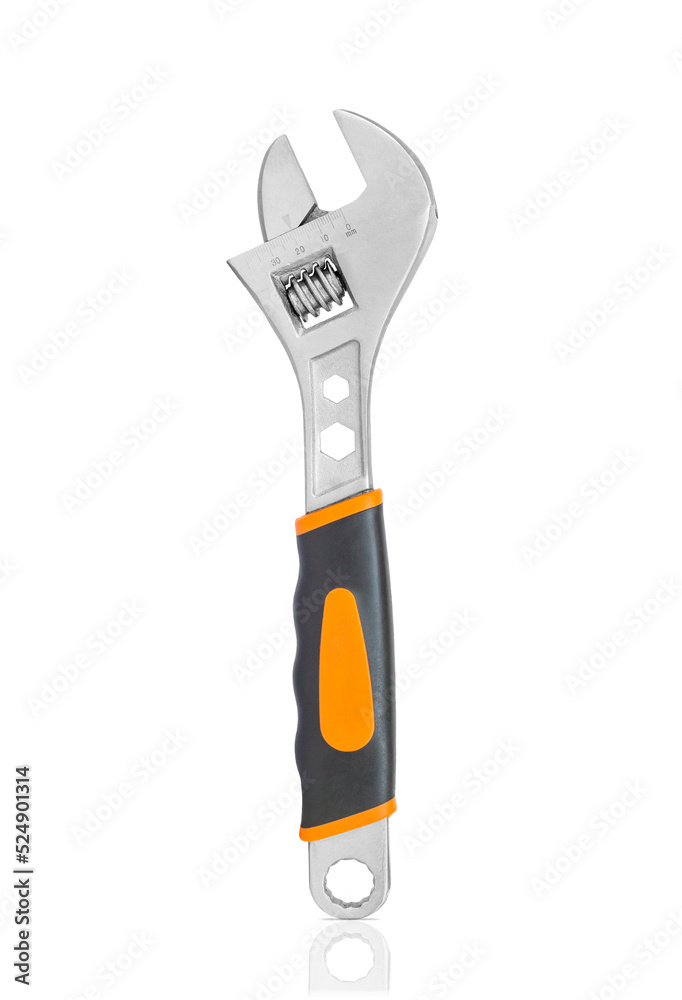 Wrench isolated on white background. Plumbing tool. Wrench isolated on white background. Plumbing tool.
