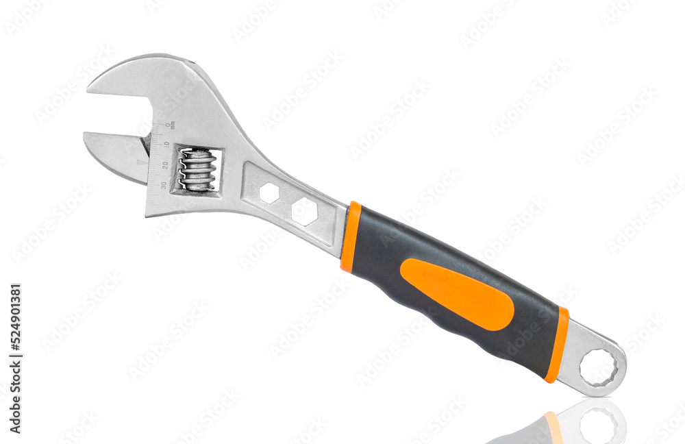 Wrench isolated on white background. Plumbing tool. Wrench isolated on white background. Plumbing tool.