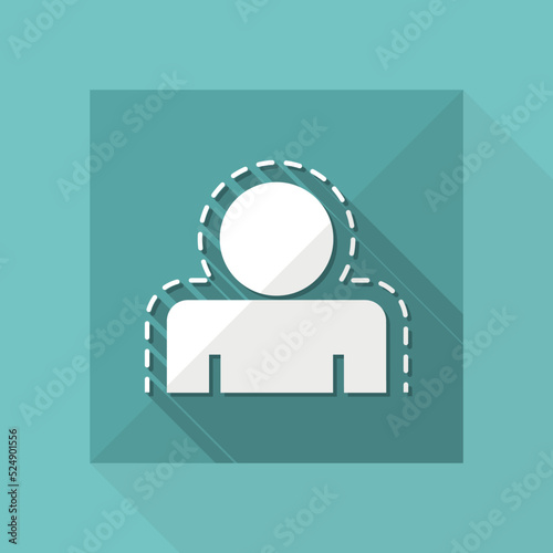 Vector illustration of human safety protection single icon