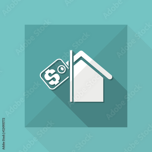 Vector illustration of single isolated real estate icon
