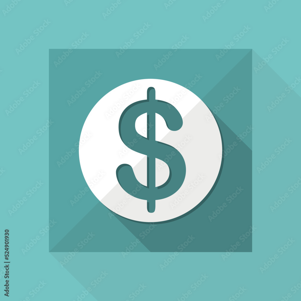Vector illustration of single isolated dollars icon Vector illustration of single isolated dollars icon