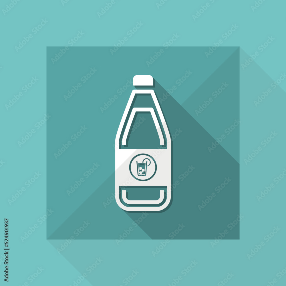 Vector illustration of single isolated drink bottle icon Vector illustration of single isolated drink bottle icon