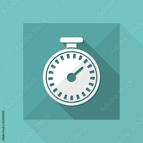 Vector illustration of single isolated chronometer icon