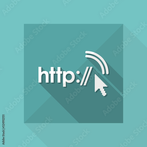 Vector illustration of single isolated http icon