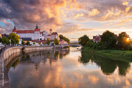 Neuburg an der Donau, Germany. Cityscape image of Neuburg an der Donau, Germany at summer sunset.