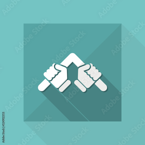 Vector illustration of single isolated fold icon