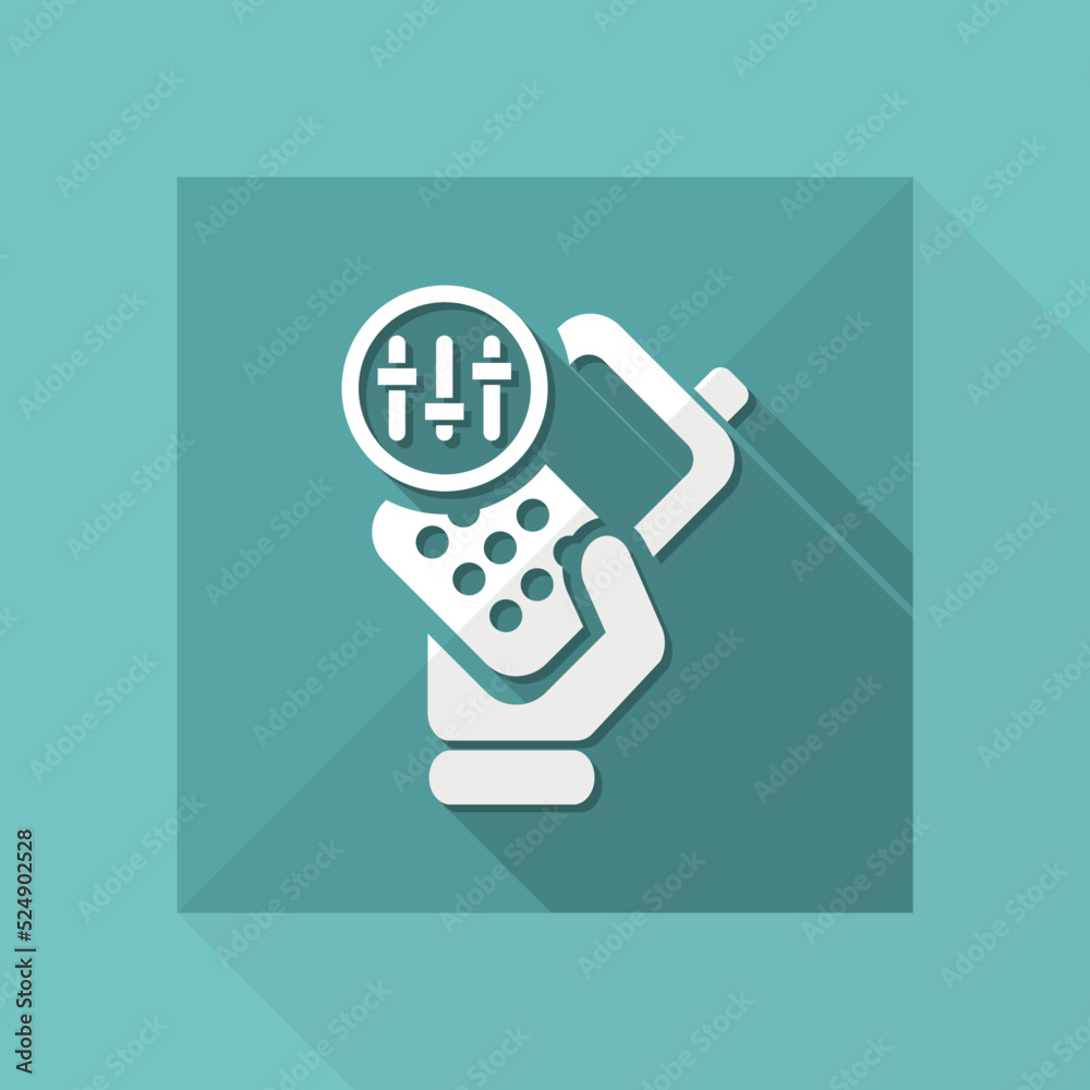 Vector illustration of single isolated phone levels icon Vector illustration of single isolated phone levels icon