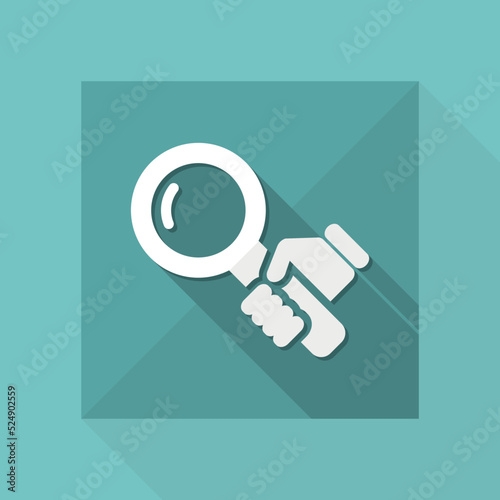 Vector illustration of single isolated zoom icon
