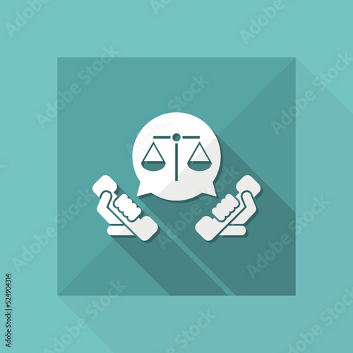 Legal assistance icon
