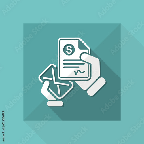Mail with a bank document