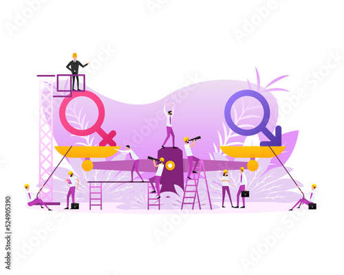 Male and female user avatar. Gentleman and lady toilet icons. Gender icons. Vector illustration.