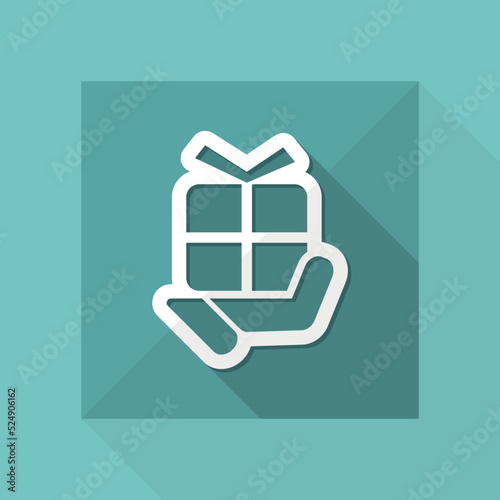 Handing a gift