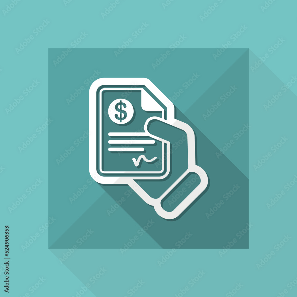 Document signed icon