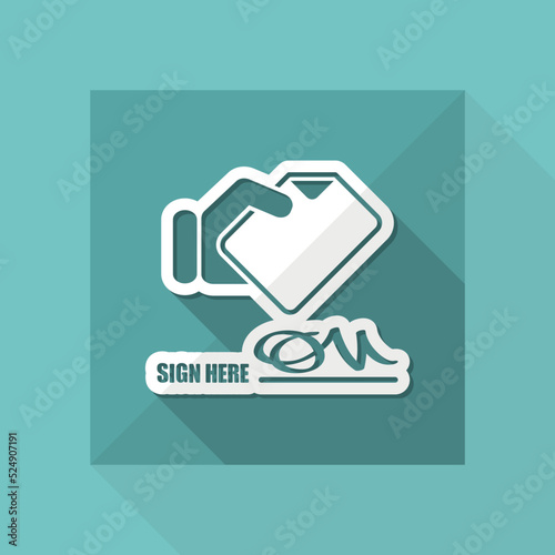 Signing up for receipt document