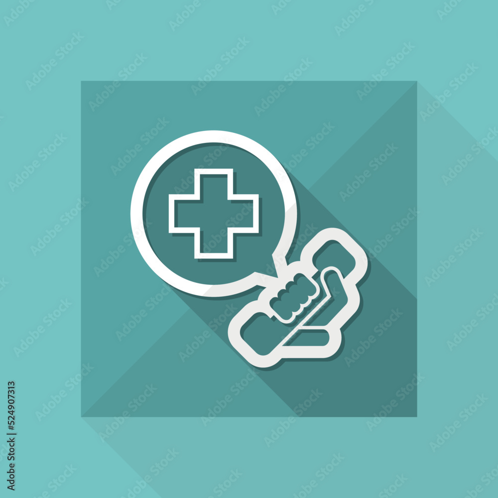 Obraz premium Emergency call contact